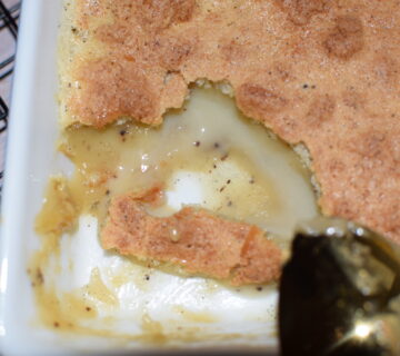 Self Saucing Vanilla Pudding